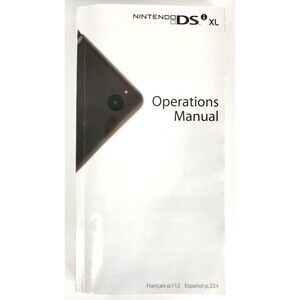 Nintendo DS XL System Instruction Booklet Operations Manual 2010